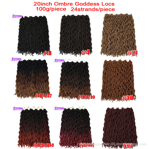 wholesale soft dreadlocks braids pictures faux locs dread braids styles Crochet Goddess Locs darling crochet braid african hair